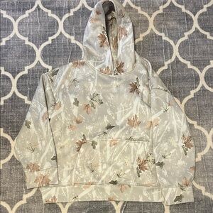 Amazon Floral Hoodie - Cream and Brown